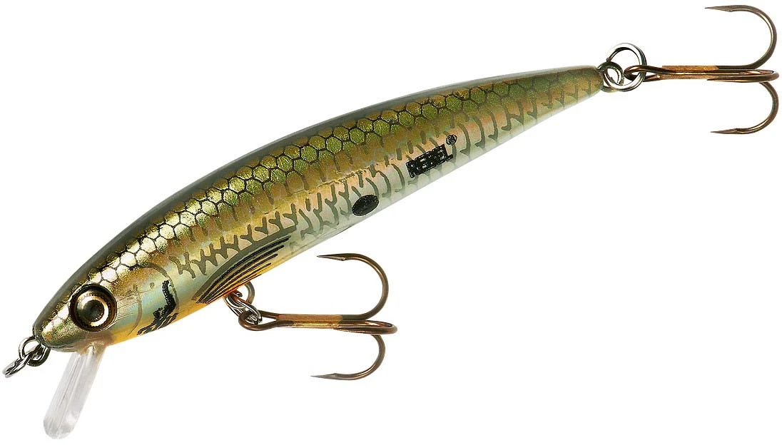 Rebel TD47 Tracdown Ghost Minnow 2 1/2 Inch Barbless Hard Minnow 5 Rebel TD47 Tracdown Ghost Minnow 2 1/2 Inch Barbless Hard Minnow - Image 5