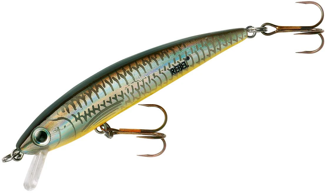 Rebel TD47 Tracdown Ghost Minnow 2 1/2 Inch Barbless Hard Minnow 1 Rebel TD47 Tracdown Ghost Minnow 2 1/2 Inch Barbless Hard Minnow